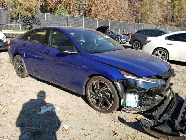 KMHLR4AF5PU535630 - 2023 HYUNDAI ELANTRA N LINE BLUE photo 4