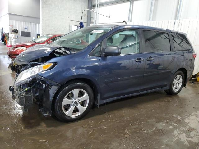 5TDZZ3DC1LS083295 - 2020 TOYOTA SIENNA L BLUE photo 1