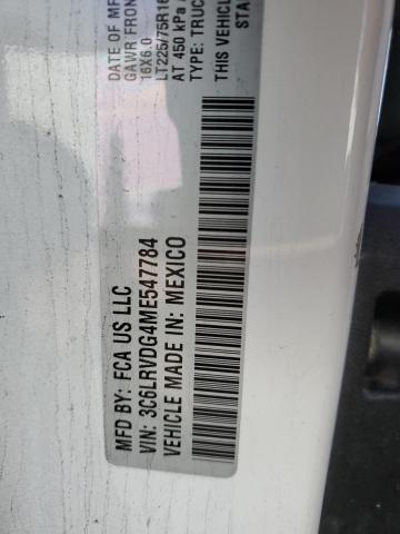 3C6LRVDG4ME547784 - 2021 RAM PROMASTER 2500 HIGH WHITE photo 13