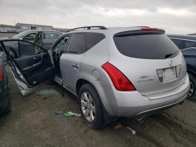 JN8AZ08W97W650671 - 2007 NISSAN MURANO SL SILVER photo 2