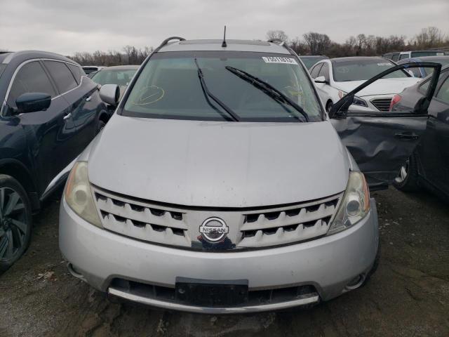 JN8AZ08W97W650671 - 2007 NISSAN MURANO SL SILVER photo 5