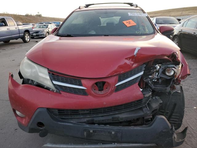 JTMRFREV2FD135299 - 2015 TOYOTA RAV4 XLE RED photo 5