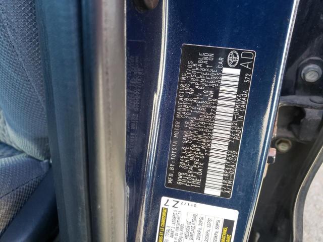 2T1KR32E86C577818 - 2006 TOYOTA COROLLA MA XR BLUE photo 12