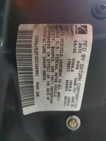 1G8AJ52F35Z166901 - 2005 SATURN ION LEVEL 2 BEIGE photo 13