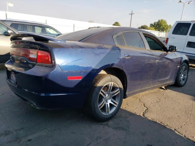 2C3CDXCT1EH159147 - 2014 DODGE CHARGER R/T BLUE photo 3