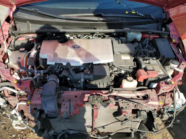 JTDKARFPXJ3096203 - 2018 TOYOTA PRIUS PRIM 勃艮第红 照片 11