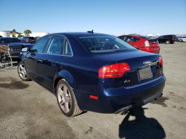 WAUDG68E15A500909 - 2005 AUDI A4 3.2 QUATTRO BLUE photo 2