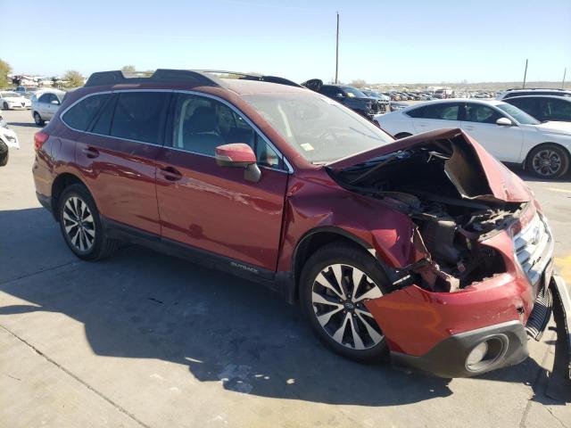 4S4BSANC7H3222102 - 2017 SUBARU OUTBACK 2.5I LIMITED RED photo 4