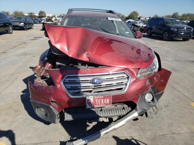 4S4BSANC7H3222102 - 2017 SUBARU OUTBACK 2.5I LIMITED RED photo 5