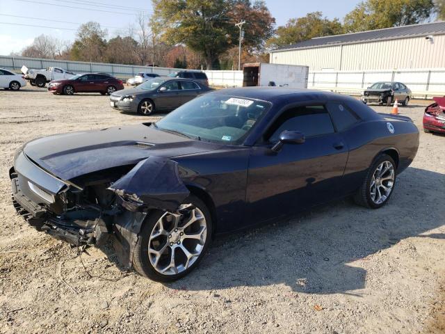 2C3CDYAG0EH222881 - 2014 DODGE CHALLENGER SXT BLUE photo 1