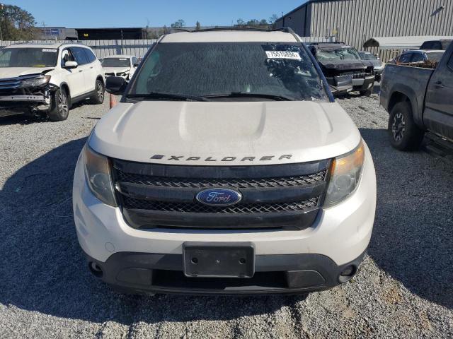 1FM5K8GT3EGA58306 - 2014 FORD EXPLORER SPORT WHITE photo 5