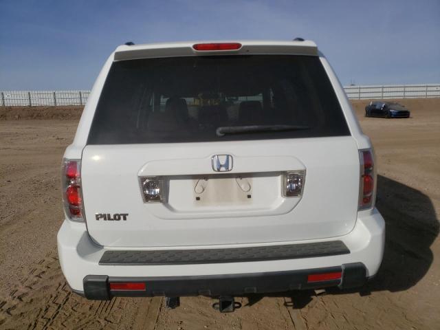 5FNYF28268B013108 - 2008 HONDA PILOT VP WHITE photo 6