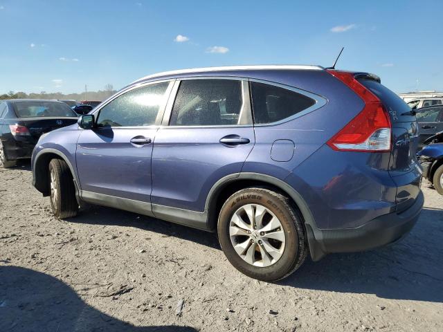 2HKRM4H78EH703182 - 2014 HONDA CR-V EXL BLUE photo 2