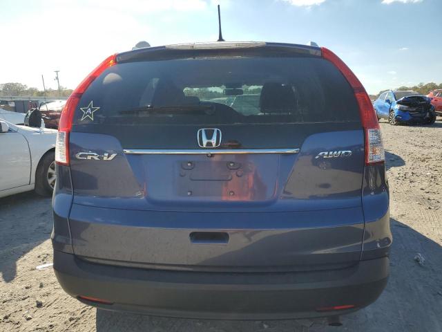 2HKRM4H78EH703182 - 2014 HONDA CR-V EXL BLUE photo 6