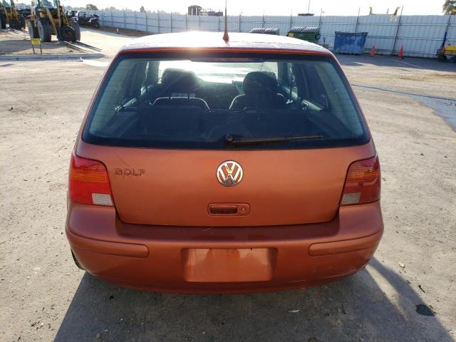 9BWGT61J614066584 - 2001 VOLKSWAGEN GOLF GLS ORANGE photo 6