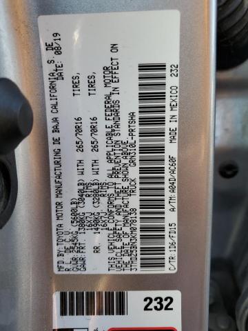 3TMDZ5BN3KM078138 - 2019 TOYOTA TACOMA DOUBLE CAB SILVER photo 12