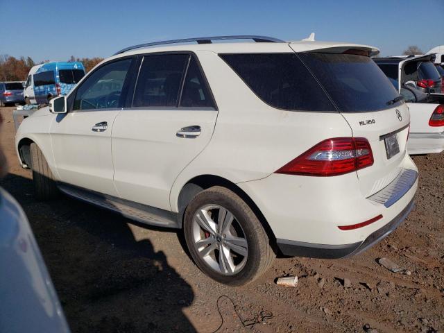 4JGDA5HB8DA115670 - 2013 MERCEDES-BENZ ML 350 4MATIC WHITE photo 2