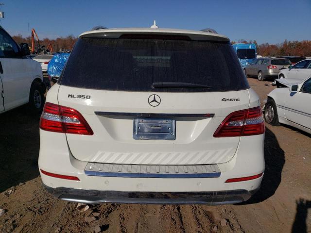 4JGDA5HB8DA115670 - 2013 MERCEDES-BENZ ML 350 4MATIC WHITE photo 6