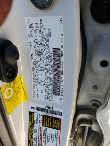 5TFJU4GNXEX052705 - 2014 TOYOTA TACOMA DOUBLE CAB PRERUNNER WHITE photo 13