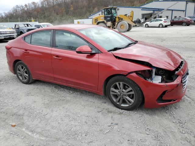 5NPD84LF2HH012957 - 2017 HYUNDAI ELANTRA SE RED photo 4