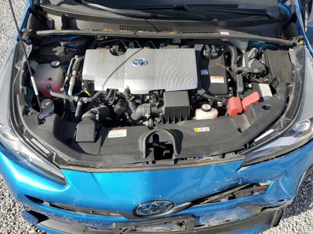 JTDKARFU7K3086252 - 2019 TOYOTA PRIUS BLUE photo 11