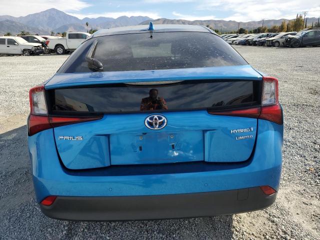 JTDKARFU7K3086252 - 2019 TOYOTA PRIUS BLUE photo 6