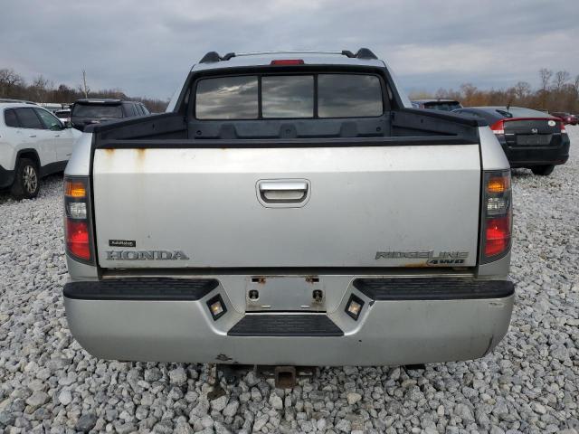 2HJYK16578H530992 - 2008 HONDA RIDGELINE RTL SILVER photo 6