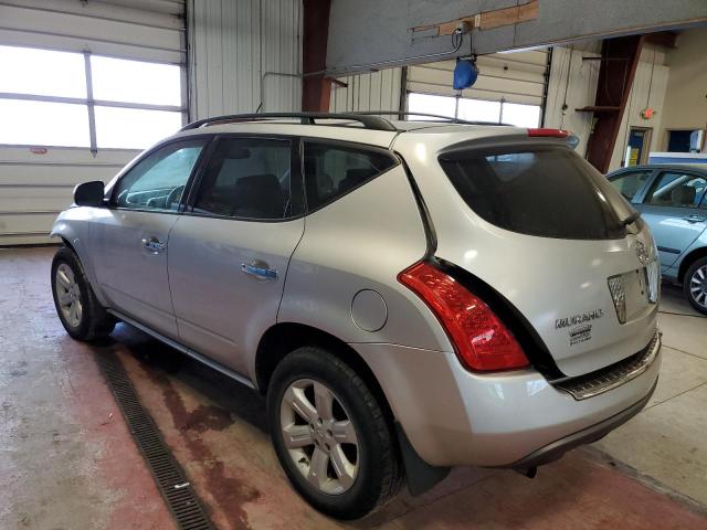 JN8AZ08W66W550588 - 2006 NISSAN MURANO SL SILVER photo 2