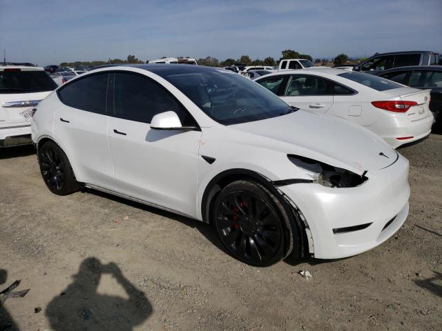 7SAYGDEF2NF493100 - 2022 TESLA MODEL Y WHITE photo 4