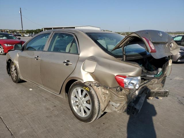 1NXBU4EE5AZ232947 - 2010 TOYOTA COROLLA BASE GOLD photo 2