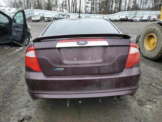 3FAHP0JA4CR314007 - 2012 FORD FUSION SEL PURPLE photo 6