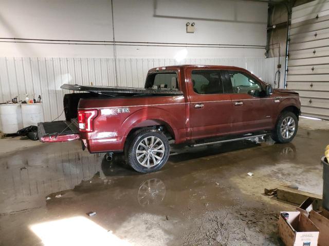 1FTEW1CPXGFB88200 - 2016 FORD F150 SUPERCREW BURGUNDY photo 3