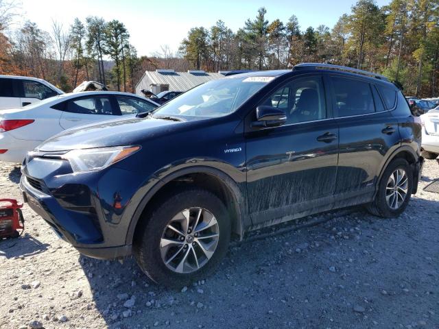 JTMRJREVXJD202884 - 2018 TOYOTA RAV4 HV LE BLUE photo 1