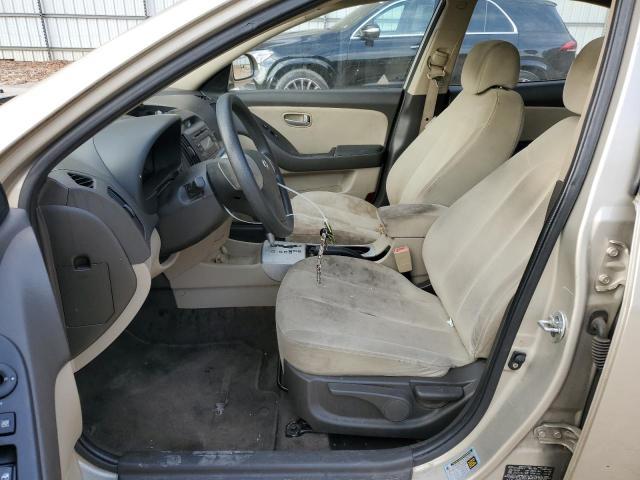 KMHDU46D78U487124 - 2008 HYUNDAI ELANTRA GLS BEIGE photo 7