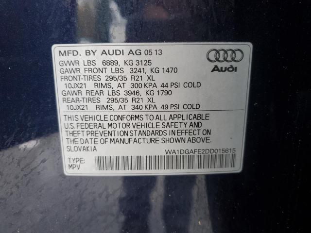 WA1DGAFE2DD015615 - 2013 AUDI Q7 PRESTIGE 蓝色 照片 13