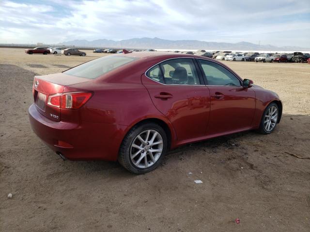 JTHBF5C28B5136317 - 2011 LEXUS IS 250 RED photo 3