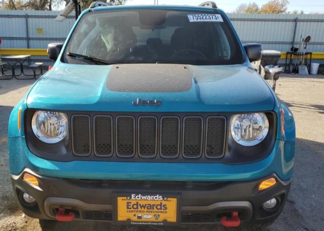 ZACNJBC10LPL75904 - 2020 JEEP RENEGADE TRAILHAWK TEAL photo 5