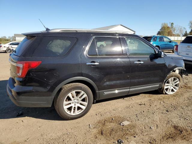 1FM5K8D80KGA59540 - 2019 FORD EXPLORER XLT BLACK photo 3