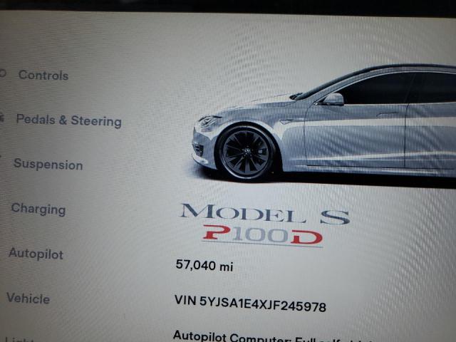 5YJSA1E4XJF245978 - 2018 TESLA MODEL S SILVER photo 9