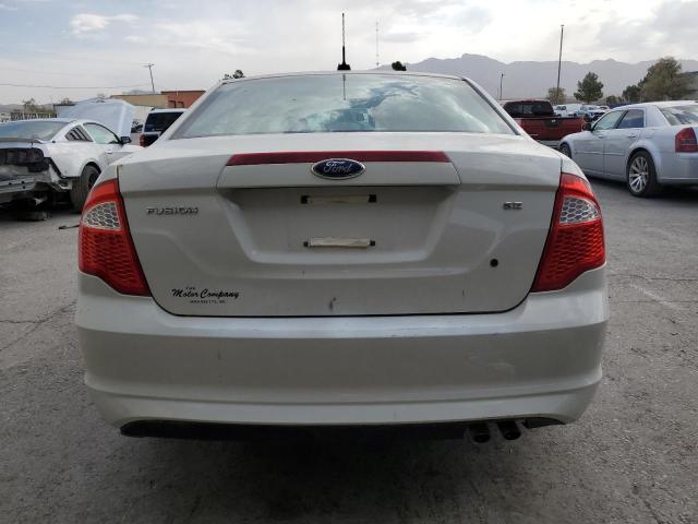 3FAHP0HA6CR212682 - 2012 FORD FUSION SE WHITE photo 6