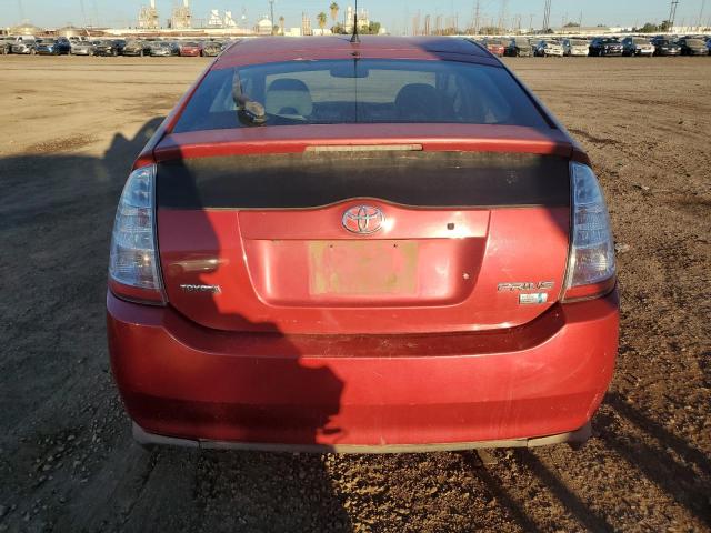 JTDKB20U867524174 - 2006 TOYOTA PRIUS RED photo 6