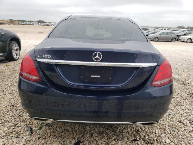 55SWF4JB0FU057310 - 2015 MERCEDES-BENZ C 4MAT 300 BLUE photo 6