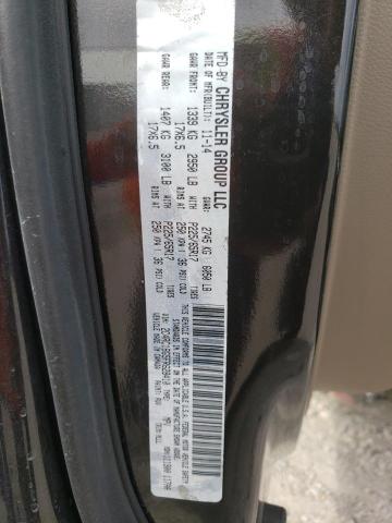 2C4RC1BG5FR628410 - 2015 CHRYSLER TOWN & COU TOURING შავი ფოტო 13