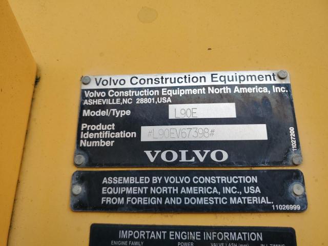 L90EV67398 - 2006 VOLVO L90E YELLOW photo 10