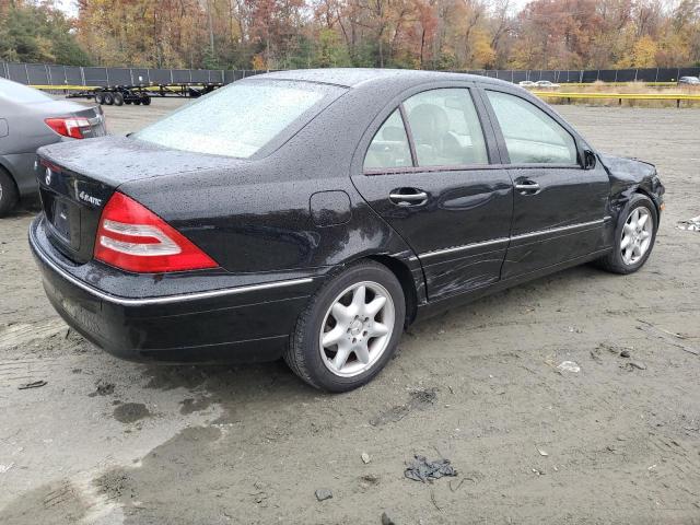 WDBRF84J84F536221 - 2004 MERCEDES-BENZ C 320 4MATIC BLACK photo 3