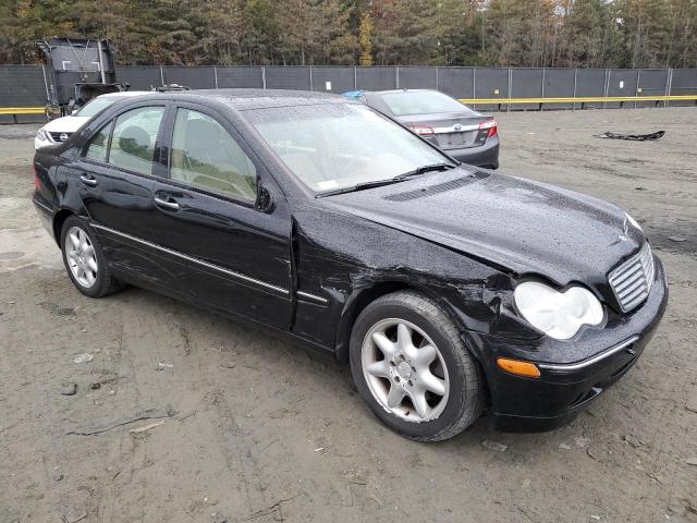 WDBRF84J84F536221 - 2004 MERCEDES-BENZ C 320 4MATIC BLACK photo 4