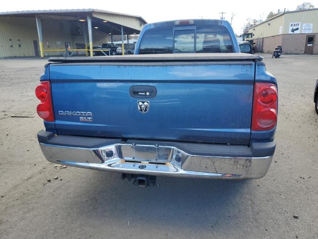 1D7HE42K65S149430 - 2005 DODGE DAKOTA SLT BLUE photo 6