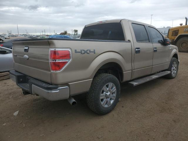 1FTFW1ET0BKE06935 - 2011 FORD F150 SUPERCREW TAN photo 3