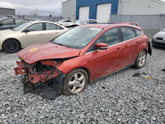 1FADP3N21JL296371 - 2018 FORD FOCUS TITANIUM RED photo 1