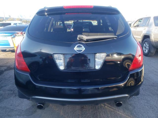 JN8AZ08T54W216085 - 2004 NISSAN MURANO SL BLACK photo 6